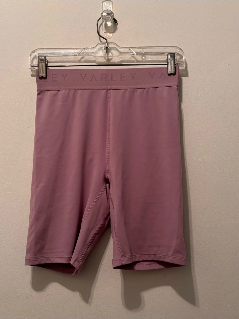 Varley Dusty Mauve High-Rise Bike Shorts